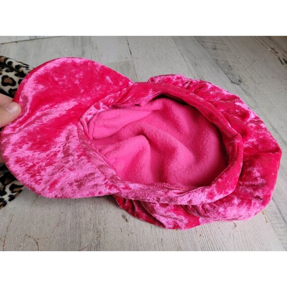 Plush cheetah hat costume Halloween set bop pop pink accessory - Picture 7 of 9